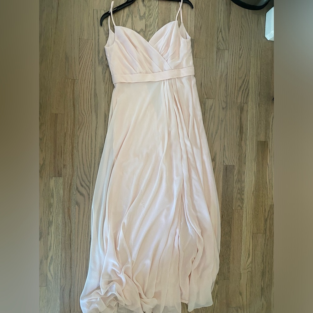 Light pink bridesmaid dress